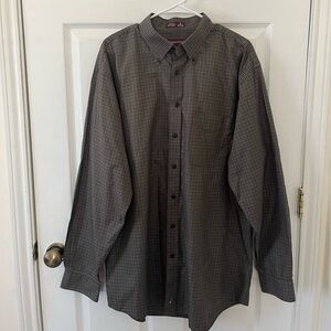 Nordstrom Men's Brown Checkered Shirt
